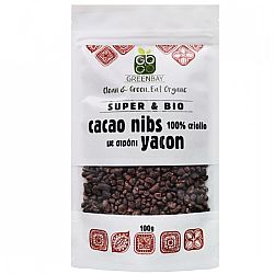 Ακατέργαστα Κομμάτια Κακάο (Cacao Nibs) με Yacon | 100gr