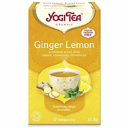 Yogi tea ginger lemon (καυτερή δροσιά) 17φακελ