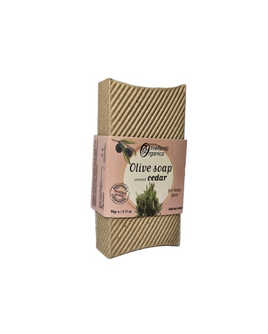 Σαπούνι ελιάς με άρωμα κέδρος | 90 gr  