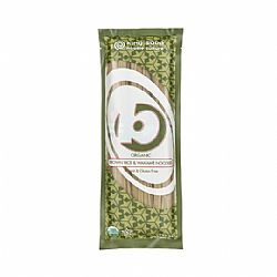 Βιολογικά νουντλς από καφέ ρύζι και φύκια wakame 250gr