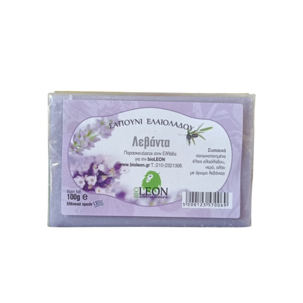 Σαπούνι ελαιολάδου με λεβάντα 100γρ