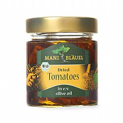 Λιαστές τομάτες σε εξαιρετικά παρθένο ελαιόλαδο Mani Blauel 180γρ