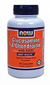 GLUCOSAMINE & CHONDROITIN 500/400 mg/ MSM 90caps NOW