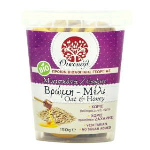Μπισκότα Βρώμης με Μέλι Χωρίς Ζάχαρη / 350γρ