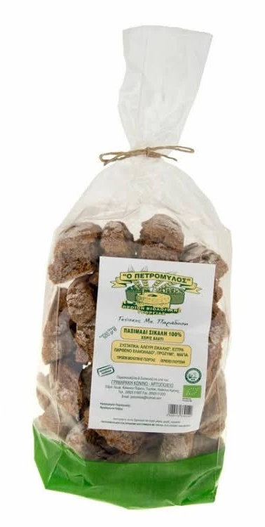 Παξιμάδι Σίκαλης χωρίς αλάτι 500γρ ΠΕΤΡΟΜΥΛΟΣ