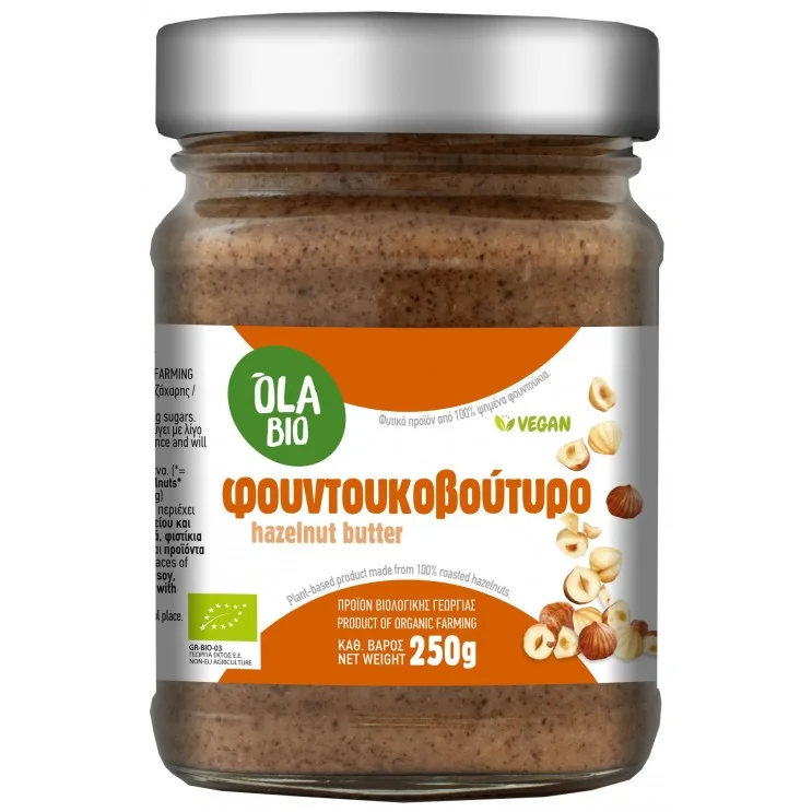 Φουντουκοβούτυρο Ελληνικό ΒΙΟ 250gr