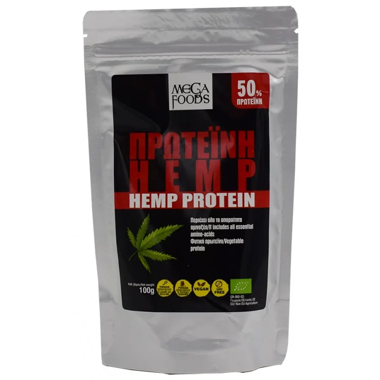 Hemp protein powder (πρωτεΐνη κάνναβης) 100γρ