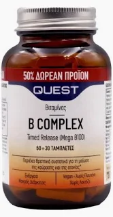B Complex timed release / 60plus30tabs