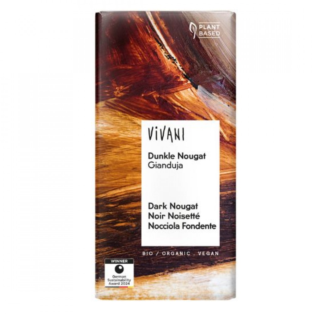 Μαύρη Σοκολάτα με Νουγκατίνα /80γρ