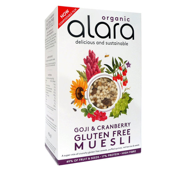 Μούσλι Goji & Cranberry Χωρίς Γλουτένη 450γρ