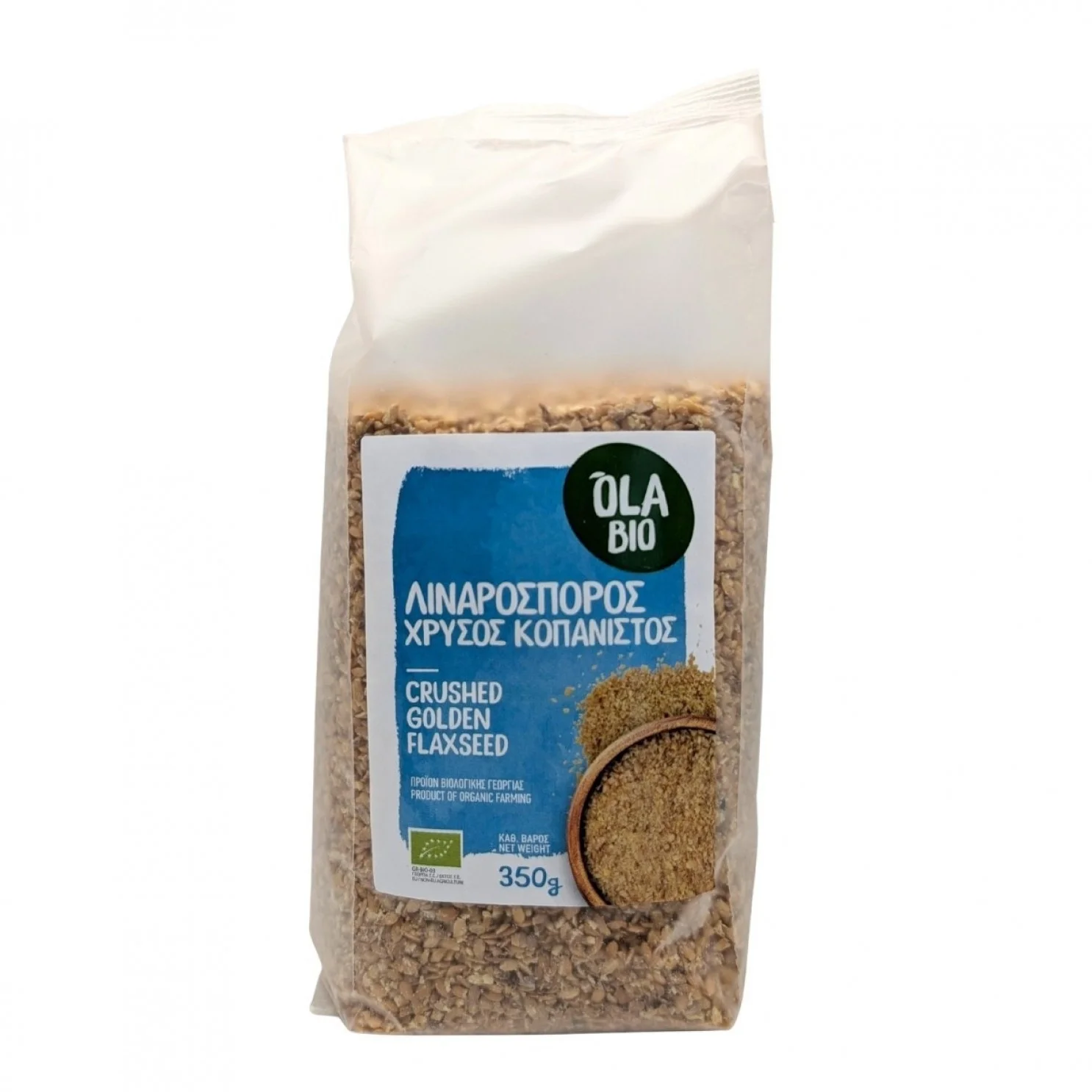 Λιναρόσπορος κοπανιστός χρυσός 350gr
