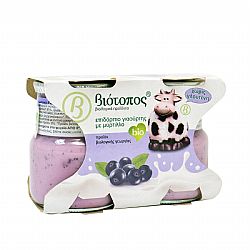 Επιδόρπιο γιαουρτιού μύρτιλο 2 x 125gr
